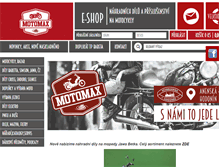 Tablet Screenshot of motomax.cz